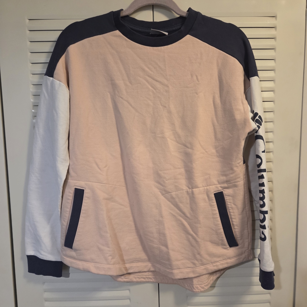 Columbia Blush and Navy Crewneck Sweatshirt